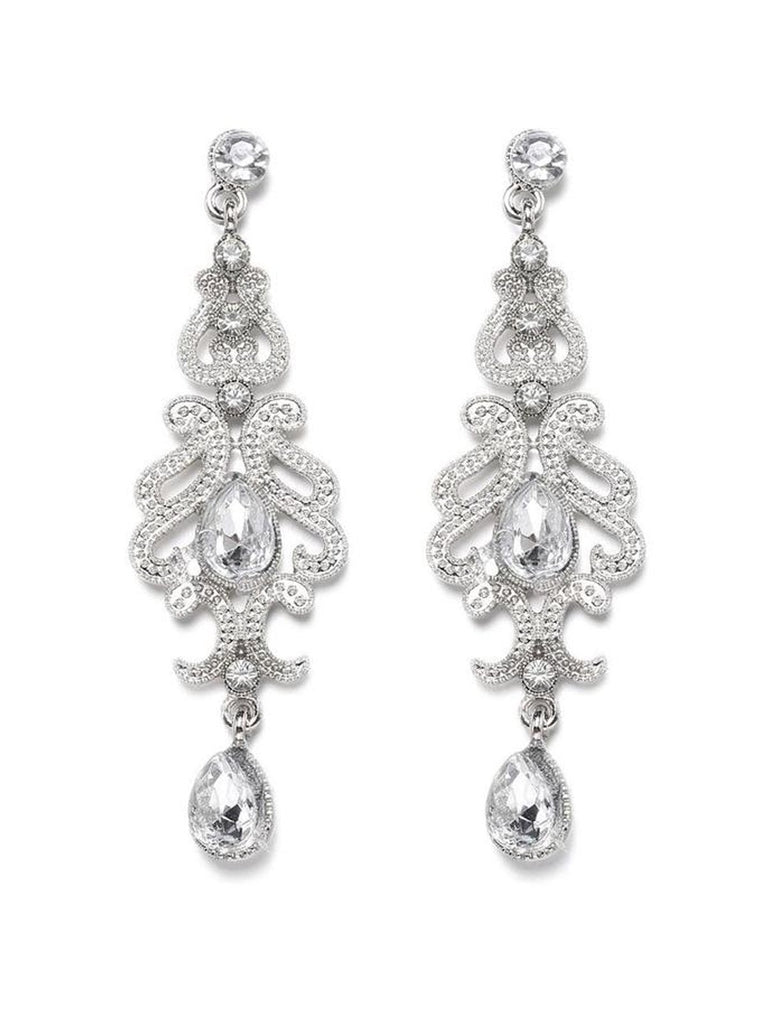 1920s Boucles d'oreilles de Mariée en Argent