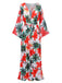 Cache Maillot Col en V Envelopper Cocotier des années 1960