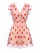 Mini-robe en maille rose fraise des années 1960