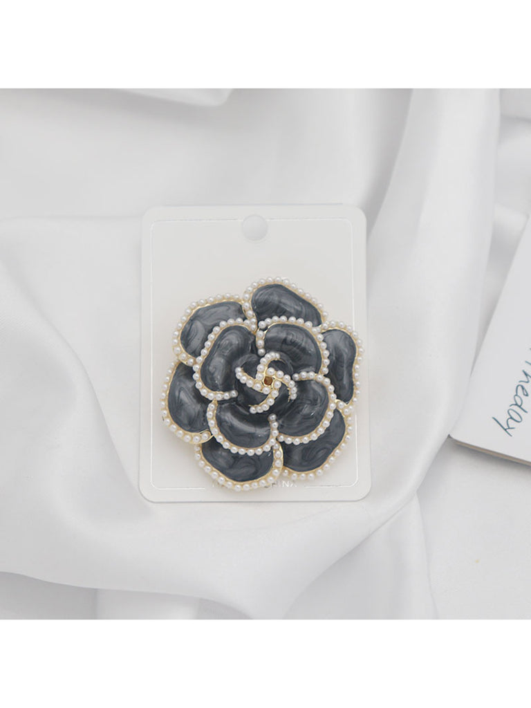 Broche à Fleur avec Perle Vintage Accessoire