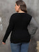Pull croisé à col en V des années 1960 de grande taille avec perle
