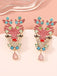 Boucles d'oreilles strass cerf de Noël