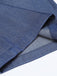Pantalon large taille haute bleu