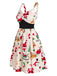 Robe Trapèze Boutons Noël Années 1950