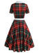 Robe Rockabilly Swing Vintage Année 50 Carreaux Soirée Cocktail Chic
