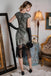 Robe Charleston Vintage Année 20 Gatsby Flapper Imprimer Perlée Frangé