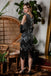 Robe Charleston Vintage Année 20 Flapper à Franges Paillettes Gatsby Cocktail