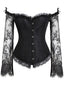 Gothic Corset Vampire Fleur Dentelle Bal Déguisement Steampunk