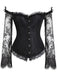 Gothic Corset Vampire Fleur Dentelle Bal Déguisement Steampunk