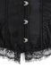 Gothic Corset Vampire Fleur Dentelle Bal Déguisement Steampunk