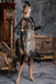 Robe Charleston Vintage Années 20 à Franges Paillettes Gatsby Cocktail Chic