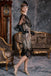 Robe Charleston Vintage Années 20 à Franges Paillettes Gatsby Cocktail Chic