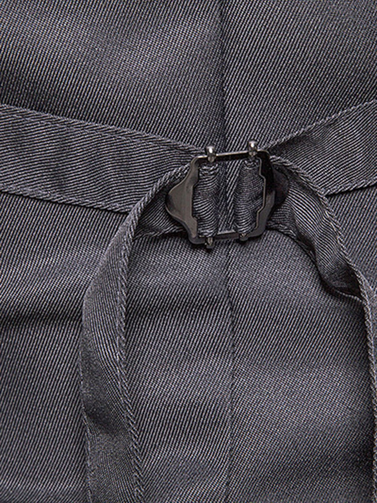 Gilet de Costume à Queue d'Aronde Top Patchwork Vintage Unisexe