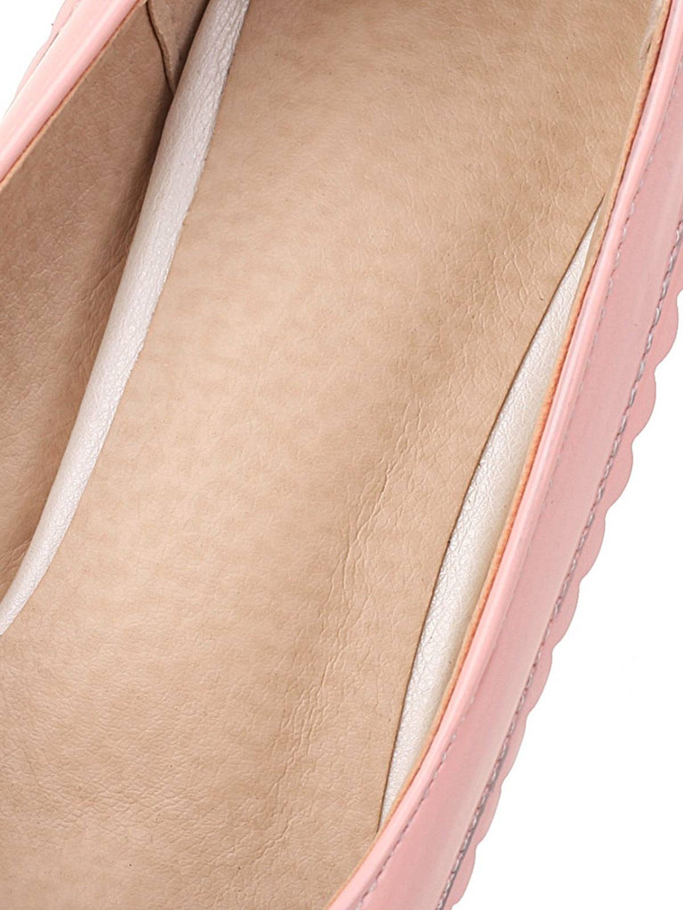 Chaussures à Talons Hauts avec Nœud Rétro