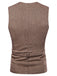 Gilet de Costume Top Vintage Unisexe Avec Buttons Noir