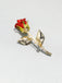 Broche De Rose Rouge Vintage Accessoire