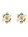 Clous d'Oreilles Rétro Alliage Flocon Neige
