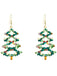 Boucles d'Oreilles Alliage d'Arbre Noël Rétro