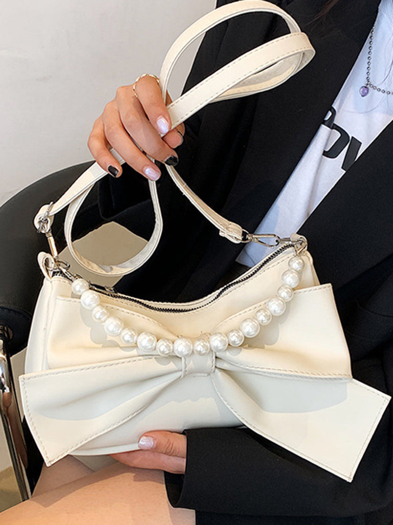Sac à Papillon Nœud avec Chaînes de Perles