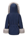 Manteau à capuche en coton épais à fourrure unie des années 1960