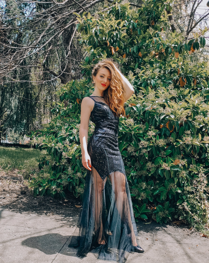 Robe de Mariée Charleston Vintage Année 20 Paillettes Soirée Cocktail Chic