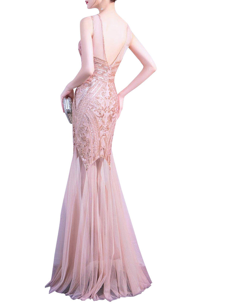 Robe de Mariée Charleston Vintage Année 20 Paillettes Soirée Cocktail Chic