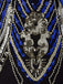 Robe Charleston Vintage Année 20 Bleu Flapper à Sequins Soirée Cocktail Chic