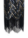 Robe Charleston Vintage Année 20 Gatsby À Paillettes Noire Soirée Chic