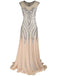 Robe Charleston Vintage Années 20 Gatsby Longue Maxi à Sequins Soirée