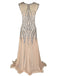 Robe Charleston Vintage Années 20 Gatsby Longue Maxi à Sequins Soirée