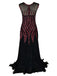 Robe Charleston Vintage Années 20 Gatsby Longue Maxi à Sequins Soirée
