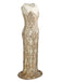 [Produits en Liquidation] Robe Charleston Longue Vintage Année 20 Vintage Paillette Sans Manches