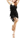 Robe Charleston Vintage Années 20 Gatsby Flapper À Glands Sequins Noir Chic