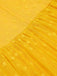 Robe trapèze jaune années 1950 en maille à pois