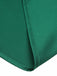 Robe en satin à col en V et ceinture à lacets vert foncé 1940s