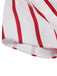 Robe crayon patchwork à rayures rouges années 1950
