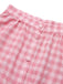 2PCS Jupe et combishort à carreaux rose des années 1950 avec ceinture