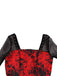 Robe à manches longues en patchwork d'Halloween des années 1950