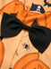 Robe sans manches Halloween orange des années 1950