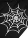 [Prévente] Robe crayon noire en toile d'araignée d'Halloween des années 1960