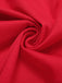 Robe portefeuille rouge unie à nœud froncé des années 1960