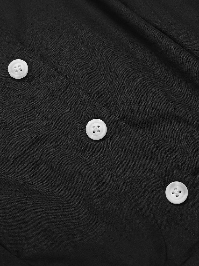 [Prévente] Robe noire en maille araignée à paillettes des années 1950