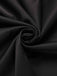 Jupe plissée noire unie à taille élastique des années 1950