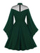 Robe trapèze à manches évasées d'Halloween des années 1950