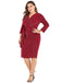Robe pailletée à col en V et fente latérale de grande taille des années 1960