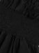 Robe à épaules dénudées à taille smockée unie des années 1950