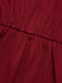 Blouse papillons à col montant rouge des années 1940