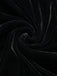 Robe noire à nœud en velours massif des années 1960
