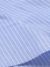 [Pré-vente] Robe portefeuille bleue à lacets et à rayures des années 1960