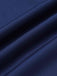 Jupe plissée taille haute unie bleu foncé des années 1950